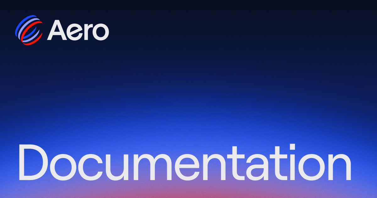 Tokens & Rewards | Aero Docs